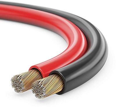 sonero® 10 meter 2x0,75mm² CCA luidsprekerkabel/boxkabel, kleur: rood/zwart