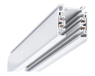 Zarivy Spot de rail LED 2 m, blanc, film PE, éclairage efficace, idéal pour la vente au détail et les espaces de travail.