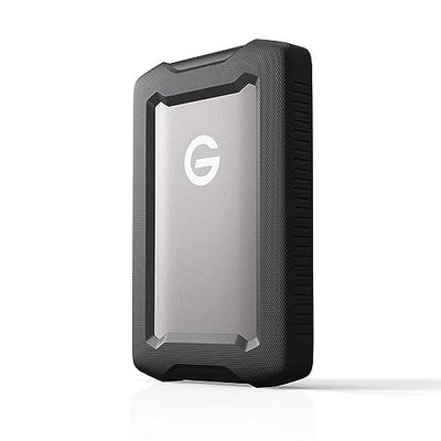 SanDisk Professional 4 To G-DRIVE ArmorATD, HDD portable USB-C (5Gbps), USB 3.2 Gen 1, Thunderbolt 3, jusqu'à 130 MB/s, résistant à la poussière, aux chutes, aux chocs et à l'eau