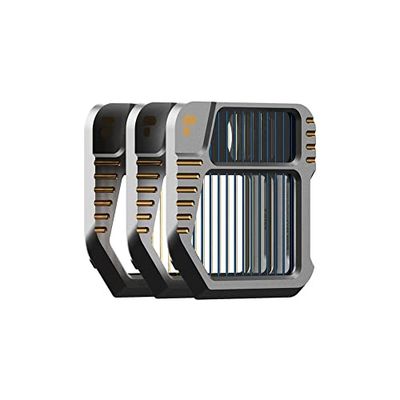 PolarPro - dji Mavic 3 - Mist - GoldMorphic - BlueMorphic - 3-Pack - FX Filter - Streak Filter - anamorphic Streak Flare Effect - AirFrame 4.0 - Creative Filters for The Mavic 3 and Mavic 3 Cine