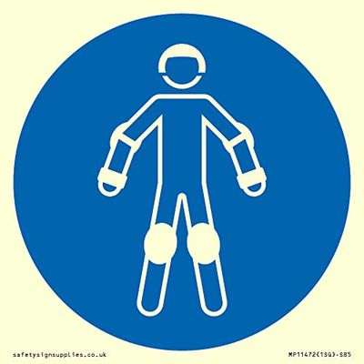 Obligatoire : portant un rouleau de protection d'équipement de sport – 85 x 85 mm – S85