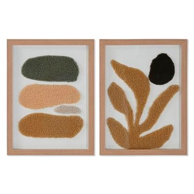 Home ESPRIT Quadro Astratto Urbano 30x2,5x40 cm (2 Pezzi)
