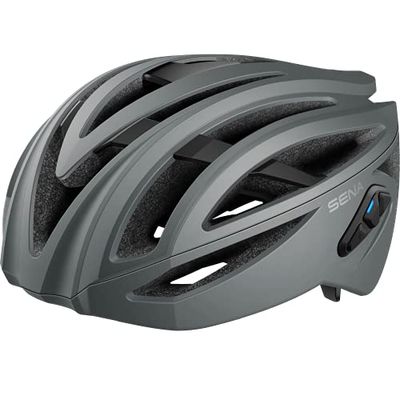 Sena R2 Casque de vélo de Route (Gris Mat, Taille M)