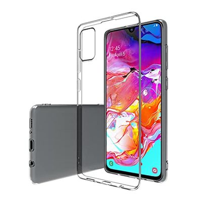Fyxkljv stijlvol transparant design, dunne anti-vingerafdrukcoating voor eenvoudig reinigen van smartphonehoesje, geschikt voor Samsung A71 4G