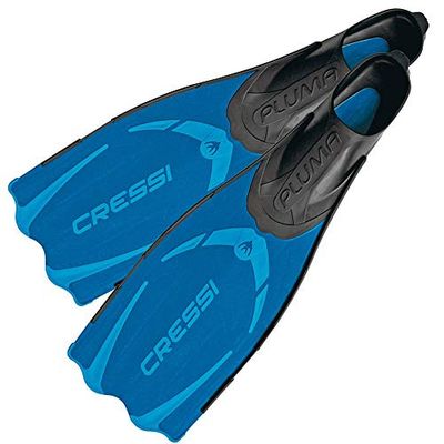 Cressi Pluma Palme Snorkeling Mixte Adulte, Blue/Azure, 45/46