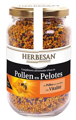 HERBESAN®- POLLEN EN PELOTE - Fortifiant - Vitalité - Conditionné en France - Pot de 225g