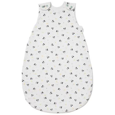 Babycalin - Slaapzak 0-6 maanden geboorte 65 cm Mickey Good Morning Disney baby - lichte slaapzak van katoen gevoerd met drukknoopsluiting en ritssluiting aan de zijkant - TOG 0 5 slaapzak perfect