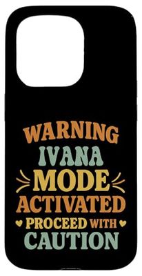 IVANA Personalized Women's Gift Custom IVANA Case for iPhone 15 Pro