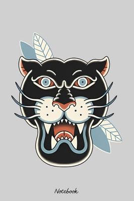 Panther tattoo Notebook: Notebook, planner, journal, organiser, bullet journal, sketchbook_ 6x9 inches, 120 dotted pages