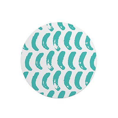 Questo Casa, Round Digital Printed Mouse Pad, Non-Slip Base, for Office and Home, Diameter:22cm