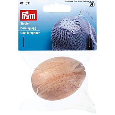 Prym 611591-1 Huevo de zurdo, natural, Lana, On Size