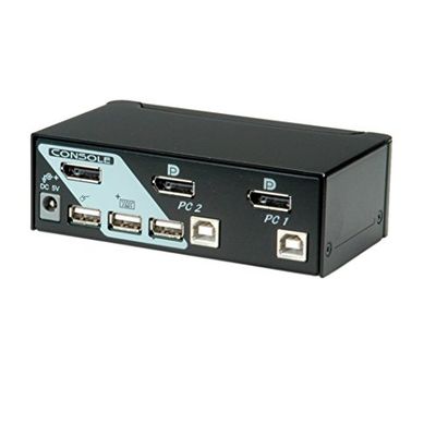 ROLINE Przełącznik KVM (DisplayPort, USB 2.0)