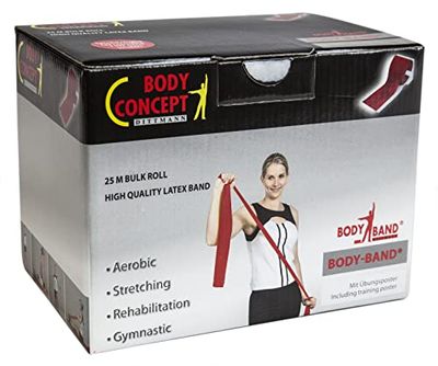 Body Concept Body Band Latexgymnastikband, Svart, XL