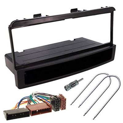 Sound Way Kit de Montaje Marco para Radio Adaptador autorradio 1 DIN Compatible con Ford Fiesta, Focus, Transit