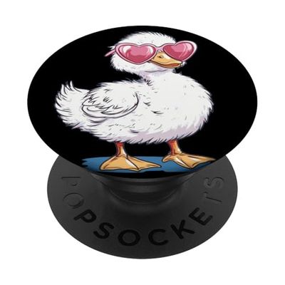 Pretty Duck Costume per gli amanti degli occhiali da sole e delle anatre PopSockets PopGrip Adesivo