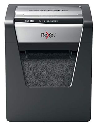 Rexel Momentum X415 - Distruggidocumenti Manuale - 15 Fogli, Taglio a Frammenti, Sicurezza P-4, Capacità 23 Litri, 2104576EU