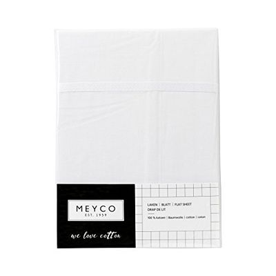 Meyco 413000 Wieglaken bies, 75x100 cm, Wit