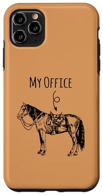 Custodia per iPhone 11 Pro Max My Office Horse Lover Present Equitazione Equitazione Equitazione