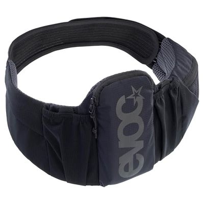 EVOC Trail Belt Sac Banane, Sac Banane (pour Smartphones jusqu'à 6,4 Pouces, Design Ergonomique, AIR Tune System, Ceinture Flexible AIRO Flex), Noir