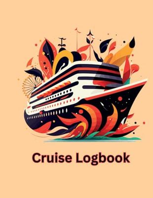 Cruise Logbook | Record Cruise Vacations | Document Cruse Experiences: Black and Orange Cruise Ship