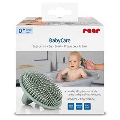 BabyCare Badborstel van siliconen, voor extra zacht en zacht baden van je baby