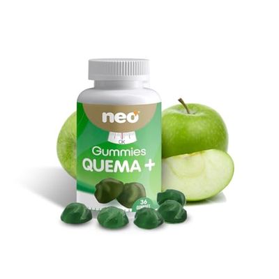 NEO - Gummies Quema + - Gominolas a base de Vinagre de Sidra de Manzana y Cromo - Brinda saciedad y Ayuda a Adelgazar