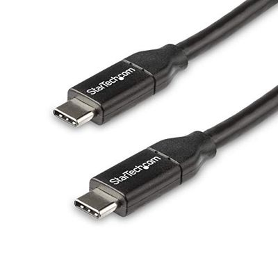 StarTech.com Câble USB-C vers USB-C avec Power Delivery 5A de 50 cm - Cordon USB 2.0 Type-C certifié USB-IF - Noir (USB2C5C50CM)