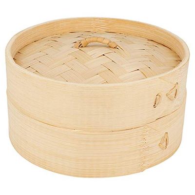 García de Pou Récipients Mini Dim-Sum 15 x 8 cm Naturel Bambou