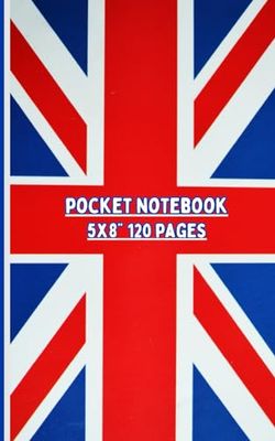 Pocket Notebook: 5x8" 120 pages; edge-to-edge lined paper, personal details page; UK flag cover