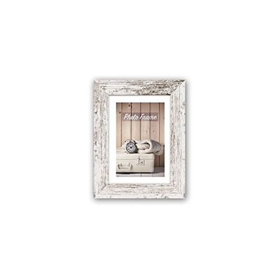 ZEP Nelson 6 shabby vit/brun 15 x 20 trä bildram V21686, Shabby vit