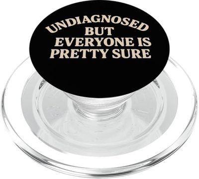 PopSockets - Agarre para teléfono - Divertido PopSocket - Sin diagnosticar PopSockets PopGrip para MagSafe
