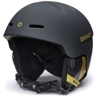 Briko, Helmet Unisex Volwassenen, Matt Abbey Gray-Sahara Yellow, S