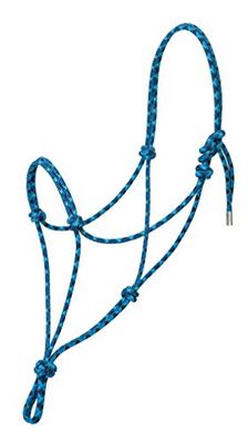 Silvertip Weaver Leather N° 95 Licol en Corde, Gris/Bleu Roi/Bleu Marine/Turquoise, 35-9506-T33