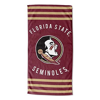 Northwest NCAA Florida State Seminoles Beach Towel, 30" x 60", Stripes