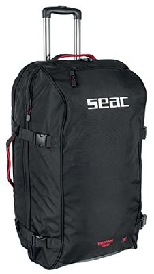 SEAC Equipage 1000, Trolley for Diving Equipment, 75 x 42 x 38 cm Unisex Adult, Black, 140 lt