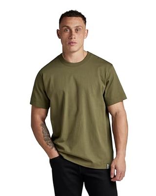 G-Star Men's Essential Loose T-Shirt, Green (shadow olive D23471-C784-B230), M