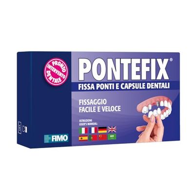 Pontefix Cemento Dentale Fissa Ponti, Capsule Dentali e Denti a Perno