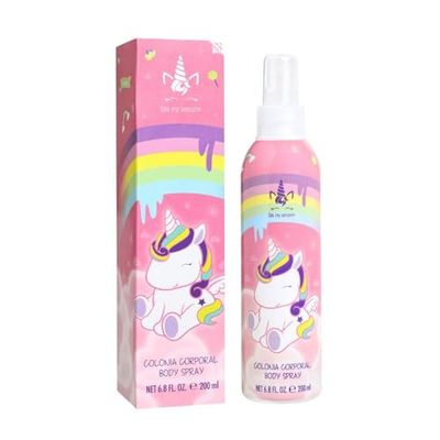 Disney Unicorn Children Eau de Cologne Natural Perfume Spray, Vegan and Dermatologically tested Body Spray for Kids - Safe Daily Fragrance Gift, 200ml