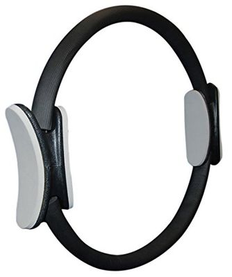 Sveltus - Anello per Pilates, Unisex, Colore: Nero/Grigio, Diametro Circa 38 cm