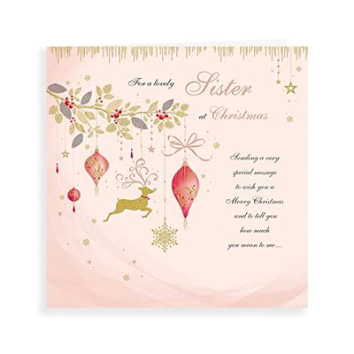 Piccadilly Greetings Group Ltd Regal Publishing Classic Christmas Card Sister - 223 mm sq, C85569