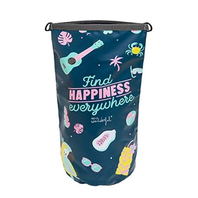 Mr. Wonderful Unisex waterdichte tas - vind geluk overal, meerkleurig, 30 x 15 x 55 cm, Meerkleurig, 30 x 15 x 55 cm