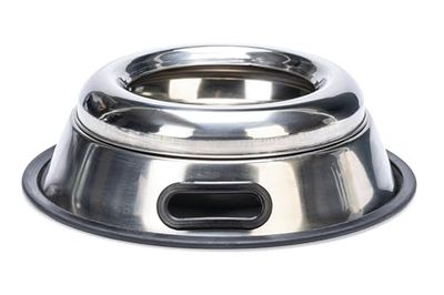 Karlie Spatbak met handvat, hondenbakken, roestvrij staal, zilver, 700 ml, diameter 18-23 cm