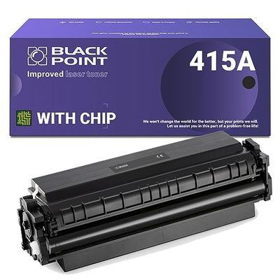 BLACK POINT (avec Puce Cartouche de Toner pour HP W2030A Noir W2030X (HP 415A HP 415X) pour HP Color Laserjet Pro MFP M479fdw HP Laserjet Pro M454dw M454dn MFP M479dw MFP M479fdn MFP M479fnw MFP M480