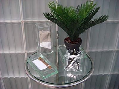 Glass Block Pencil Holder