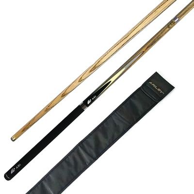 Riley Hybrid Technologie WAC et Housse-145 cm Procédé 9.5mm (1/2) Queue de Billard/Snooker Unisex-Adult, Noir, 57" (145cm)