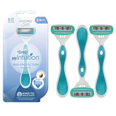 Wilkinson Hydro Silk - Rasoio da donna, confezione da 3 pezzi