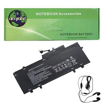 amsahr BU03XL-03 Ersatz Batterie für HP BU03XL/ Chromebook 14-AK/ 14 G4/ 816498-1B1/ 816609-005/ TPN-Q167 , Umfassen Stereo Ohrhörer schwarz