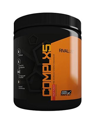 Rivalus Complx5 Caffeine-Free Pre- 45-Servings - Fruit Punch, 270 g