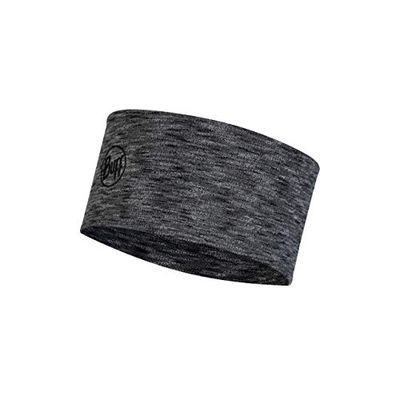 Buff 2 Layers Midweight Merino Wool Headband, Graphite, Graphite, One Size