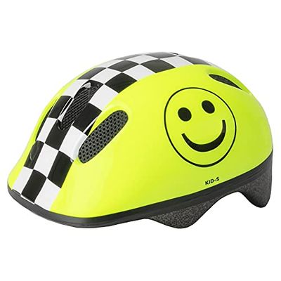 KID Unisex ungdom S barnhjälm, neongul, huvudomkrets 52–57 cm